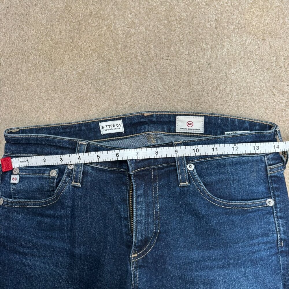AG Adriano Goldschmied B-Type 01 Legging Ankle Jeans Size 26 x 28 Dark Wash EUC - Picture 6 of 9